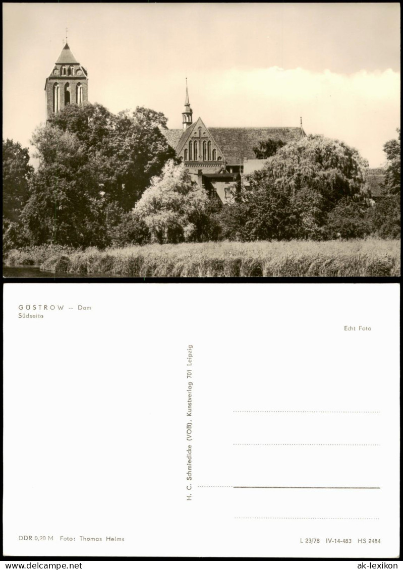 Ansichtskarte Güstrow Dom Südseite Zur DDR-Zeit 1978 - Güstrow