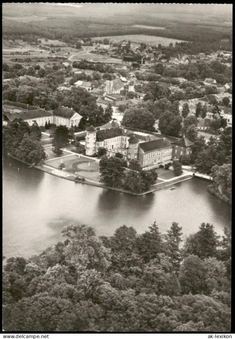 Ansichtskarte Rheinsberg Schloss Luftaufnahme DDR Postkarte 1974 - Rheinsberg