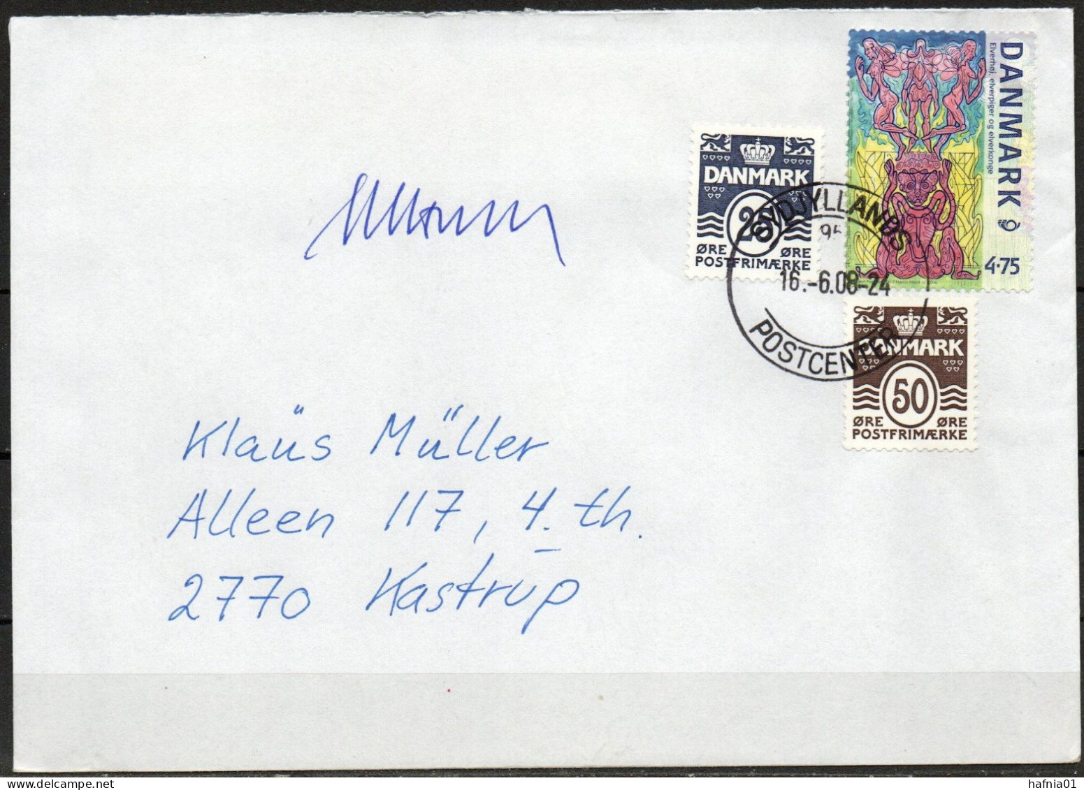 Martin Mörck. Denmark 2008. Michel 1431 On Letter. Signed. - Covers & Documents