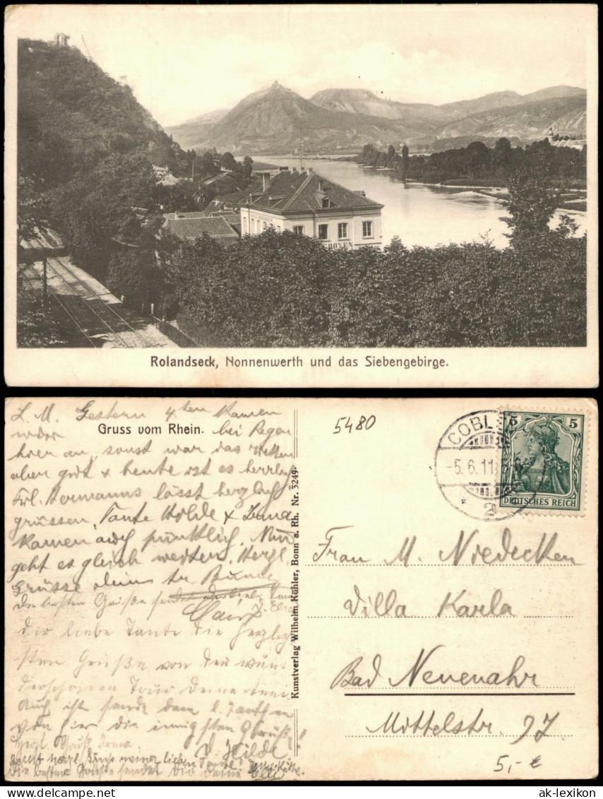 Rolandseck-Remagen Rolandseck, Nonnenwerth Und Das Siebengebirge 1911 - Remagen