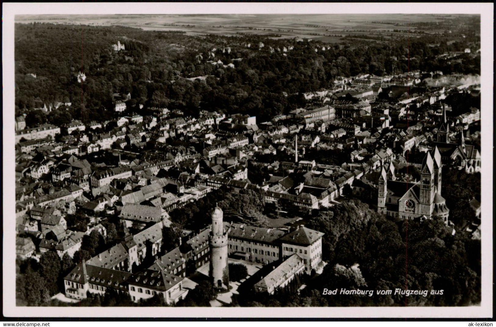 Ansichtskarte Bad Homburg Vor Der Höhe Luftbild Flugzeugaufnahme 1932 - Bad Homburg