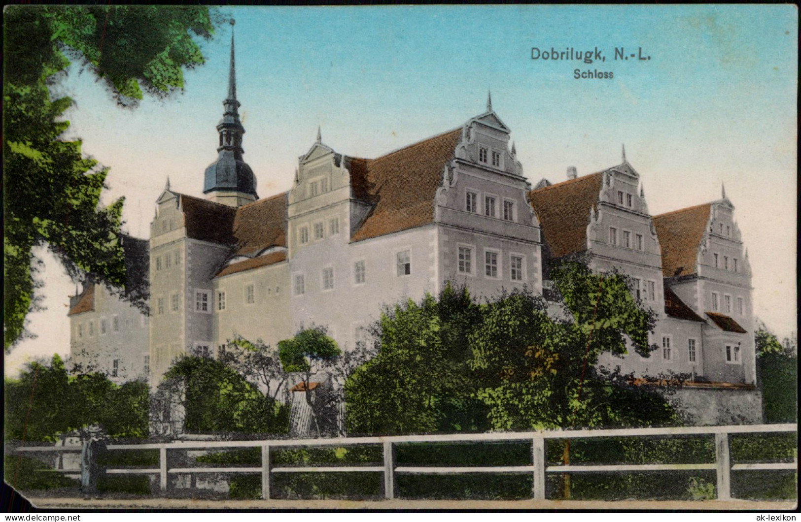 Ansichtskarte Doberlug-Kirchhain Dobrilugk Schloß - Colorierte AK 1912 - Doberlug-Kirchhain