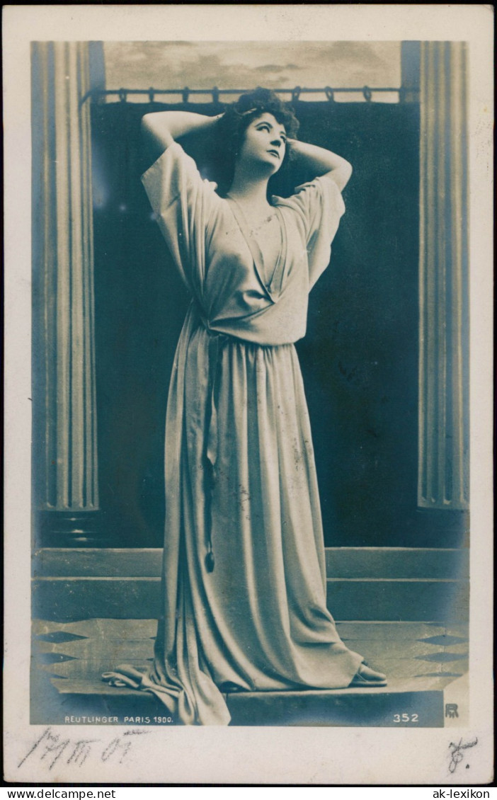 Frühe Fotokunst Fotomontage Frau Mädchen In Lasziver Pose 1900 - Unclassified