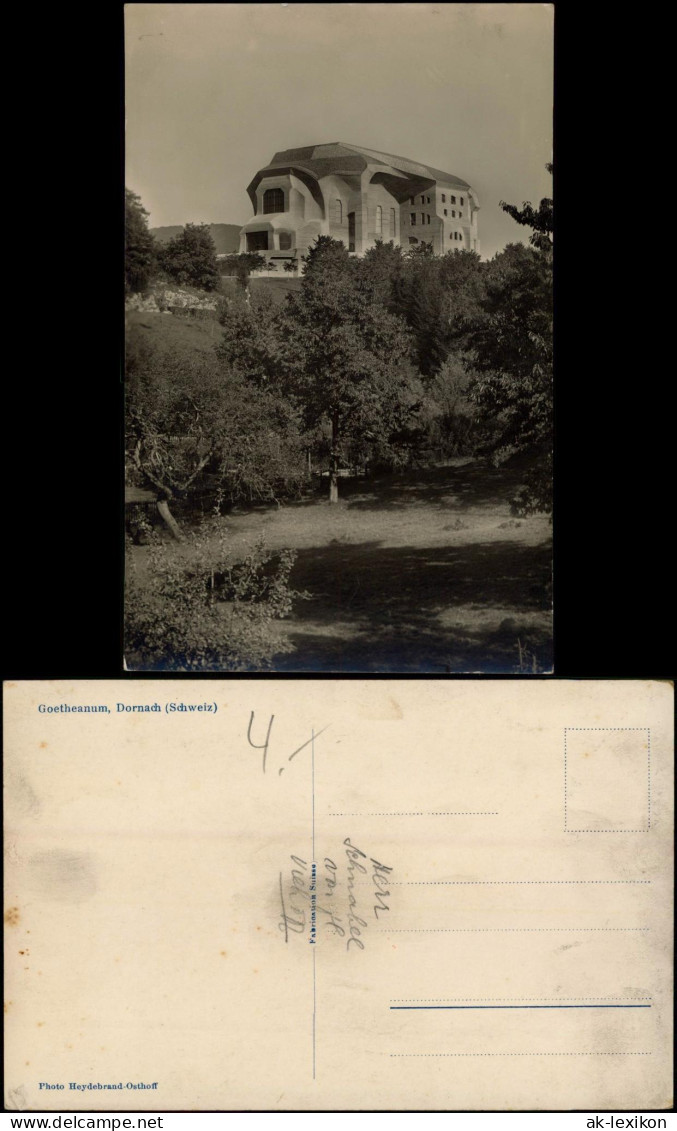 Ansichtskarte Dornach SO Goetheanum, Schweiz - Fotokarte 1932 - Autres & Non Classés