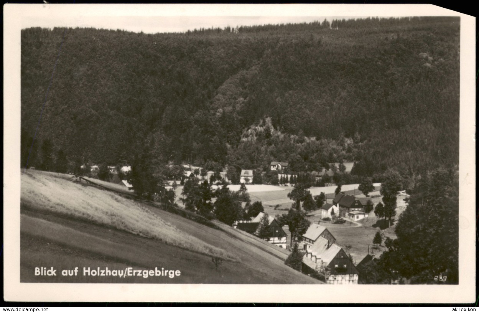 Holzhau-Rechenberg-Bienenmühle Panorama-Ansicht, Erzgebirge 1952 - Holzhau