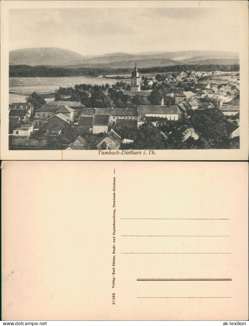 Ansichtskarte Tambach-Dietharz Totale 1915 - Tambach-Dietharz