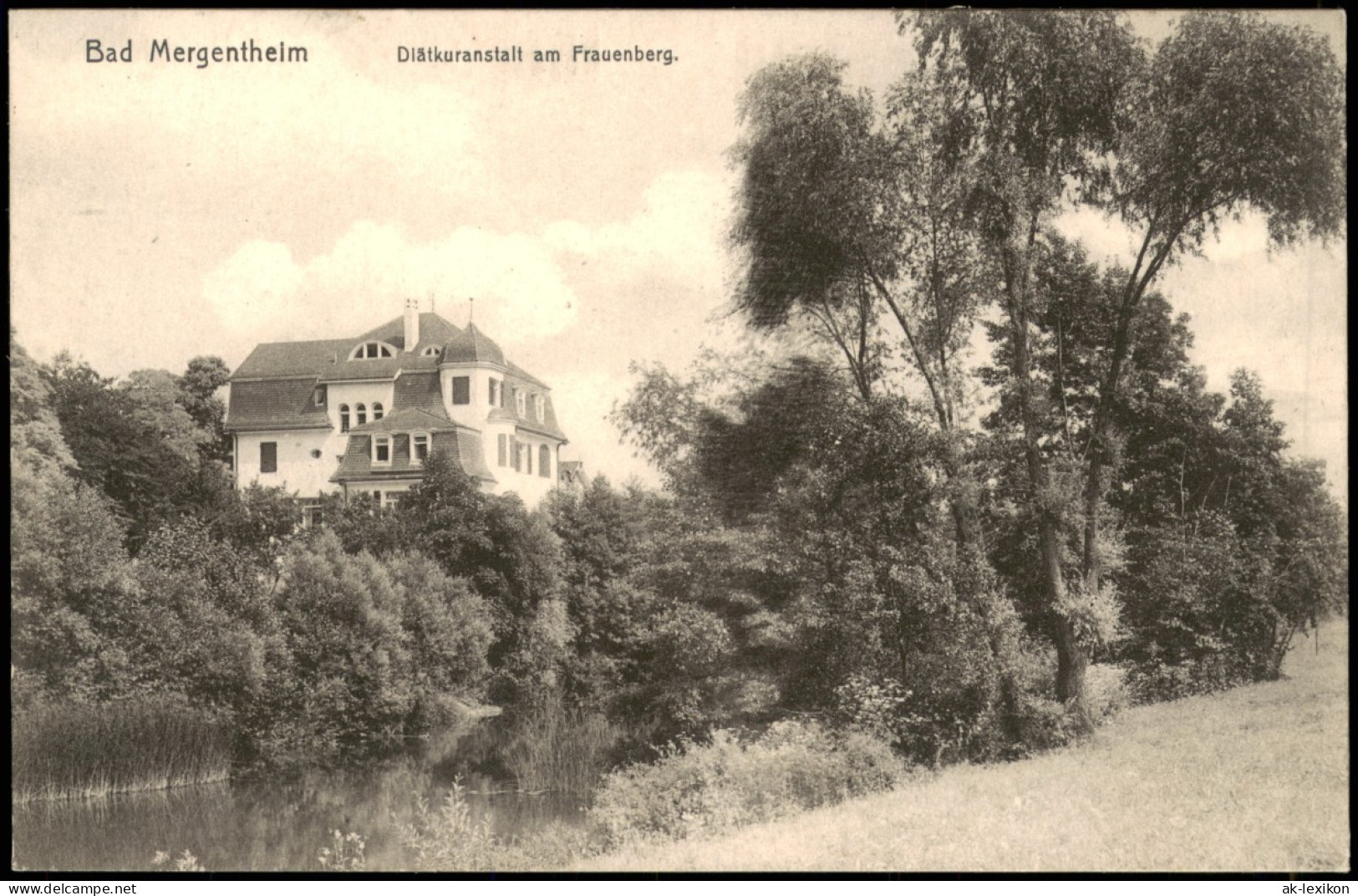 Ansichtskarte Bad Mergentheim Diätkuranstalt Am Frauenberg 1910 - Bad Mergentheim