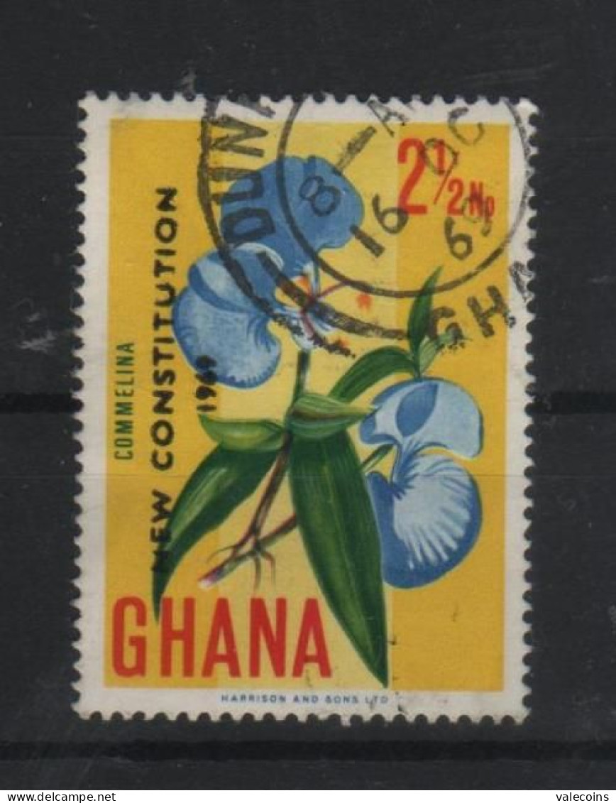 GHANA AFRICA - 1967 - Commelina Sp. - Used Stamp     MyRef:N - Ghana (1957-...)