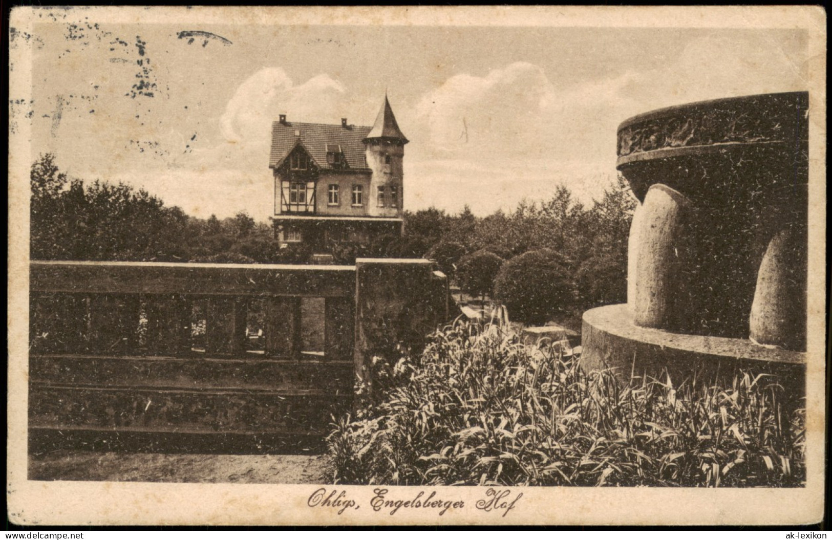 Ansichtskarte Ohligs-Solingen Ortsansicht Mit Engelsberger Hof 1920 - Solingen