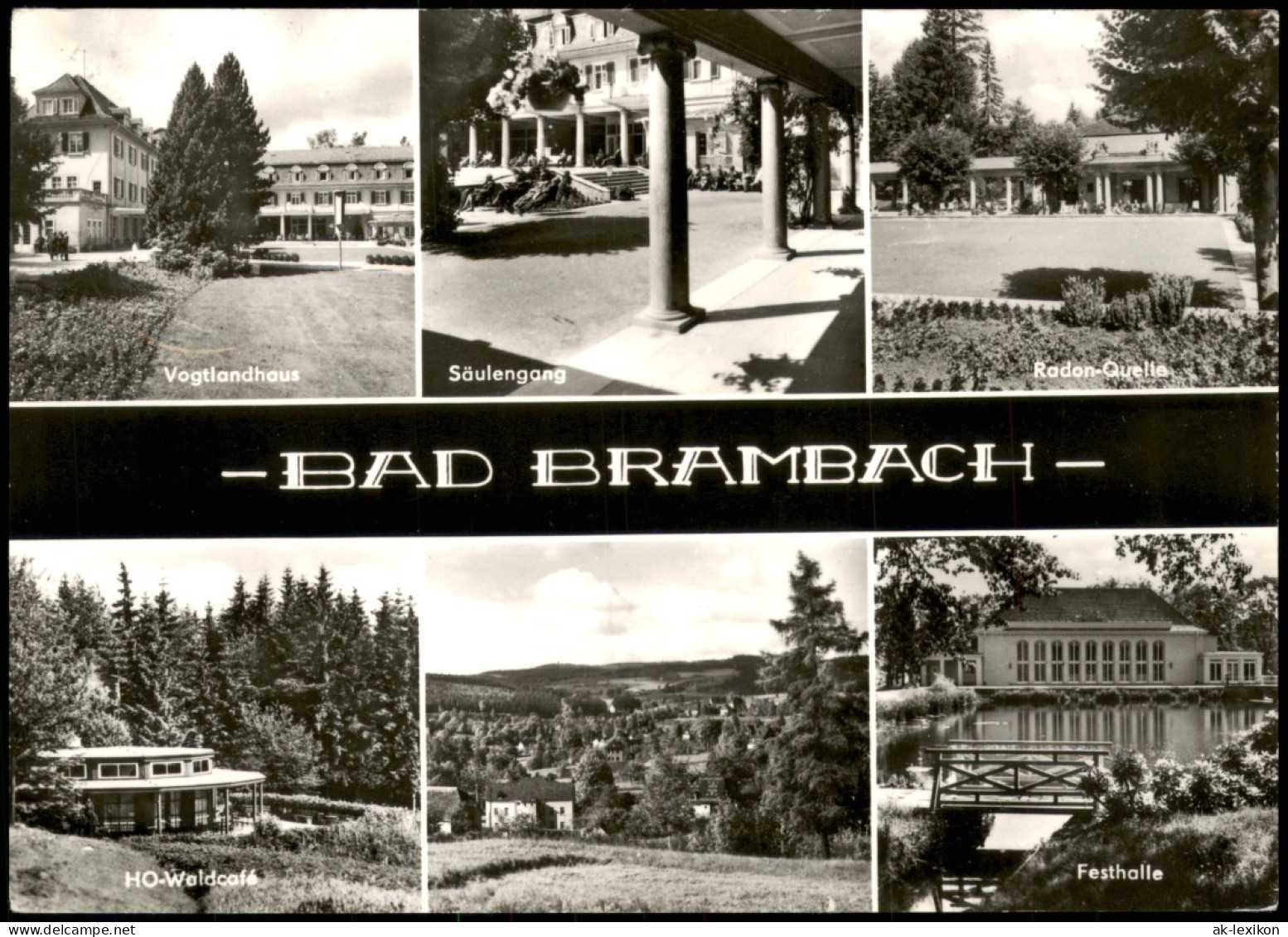 Bad Brambach DDR Mehrbildkarte Mit Vogtlandhaus, Radon-Quelle Uvm. 1976/1975 - Bad Brambach