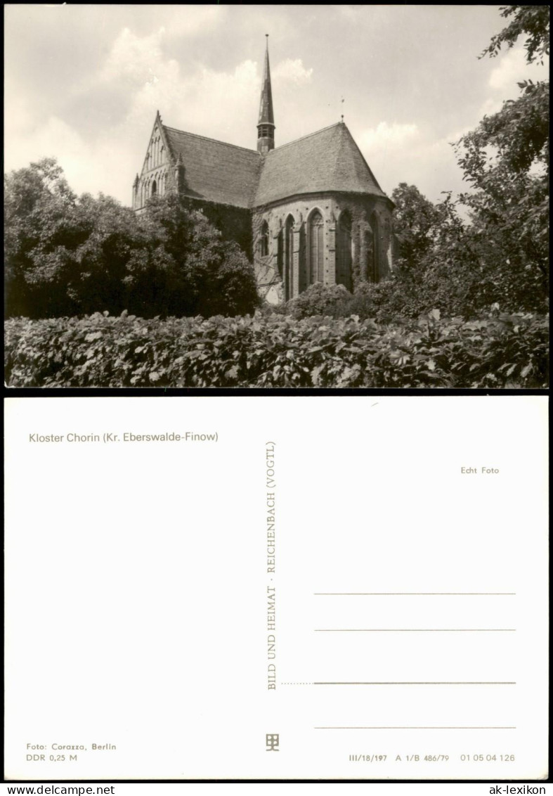 Ansichtskarte Chorin Kloster Chorin (Kr. Eberswalde-Finow) Zur DDR-Zeit 1979 - Chorin