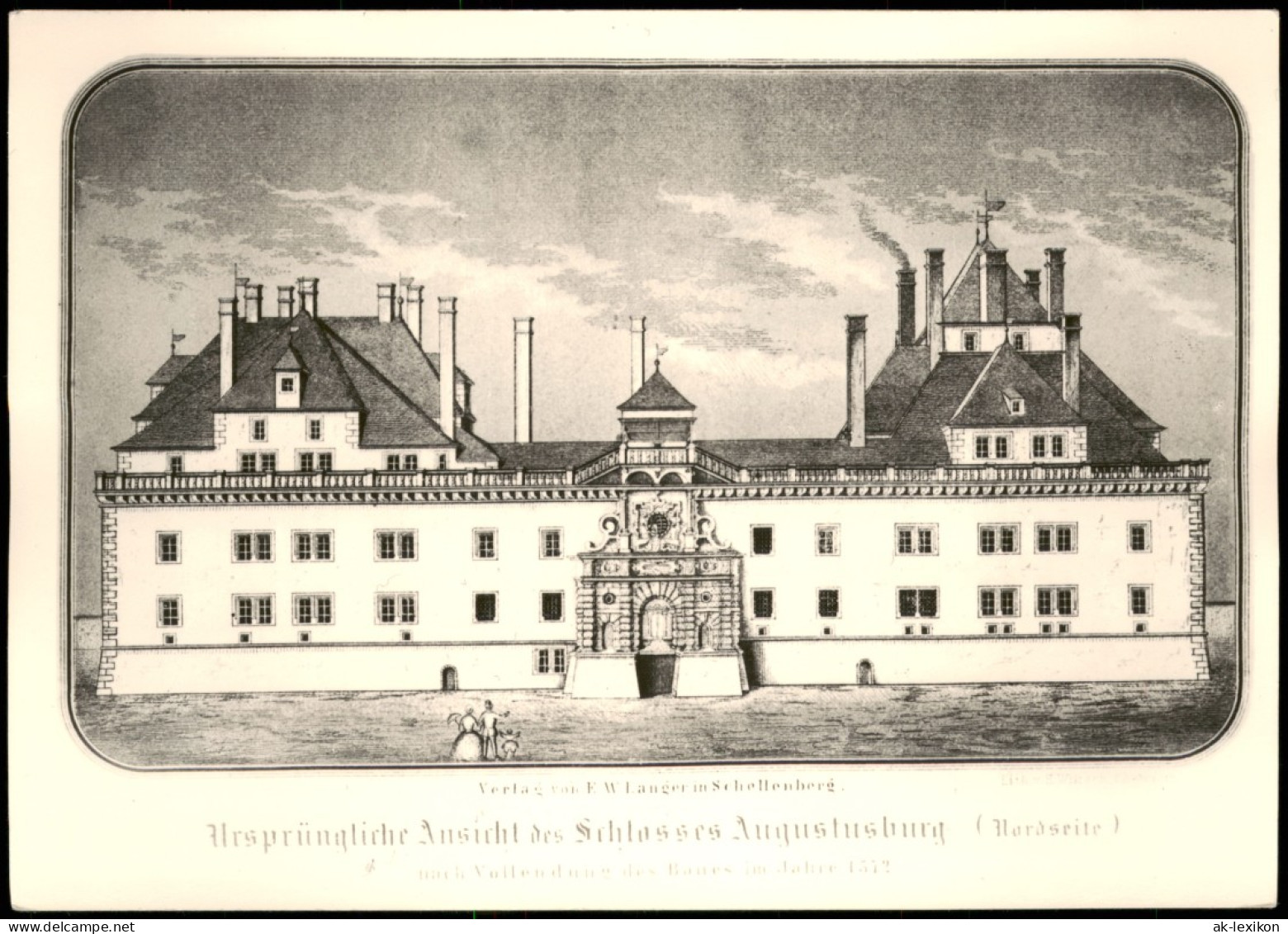 Augustusburg Erzgebirge Schloss Augustusburg Nach Lithografie  Wilisch 1969 - Augustusburg