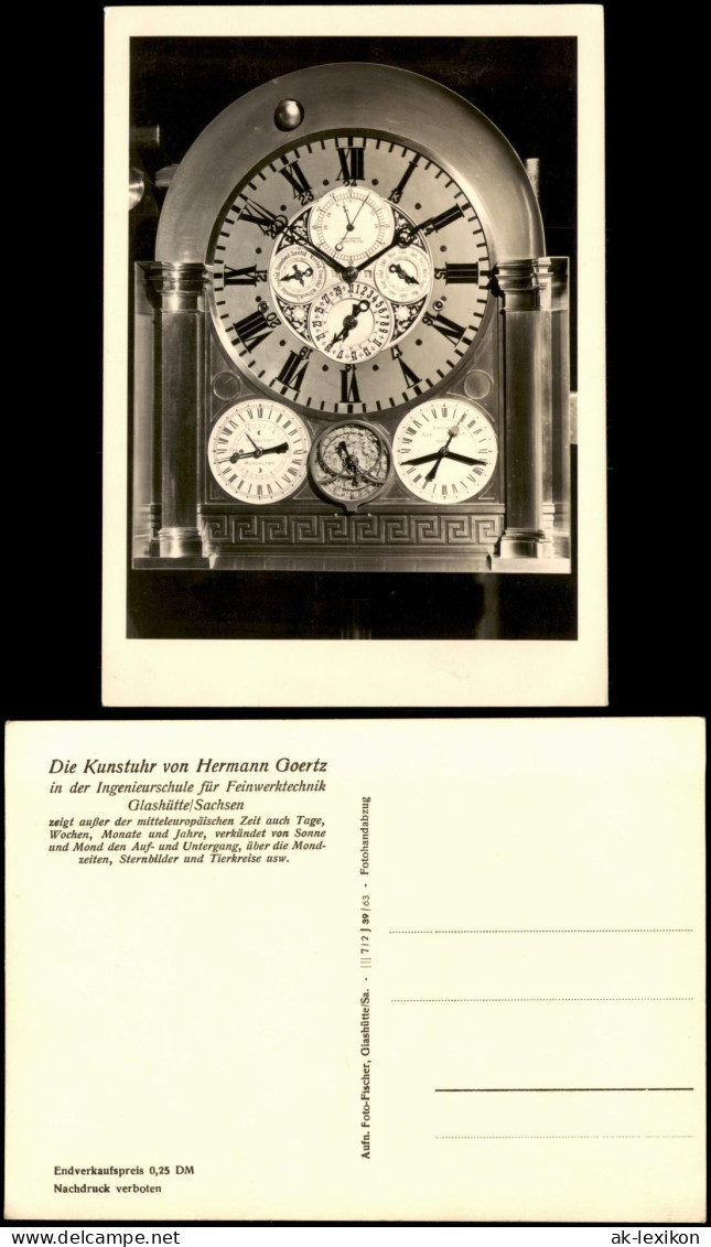 Glashütte Die Kunstuhr  Ingenieurschule Für Feinwerktechnik 1963 - Glashütte