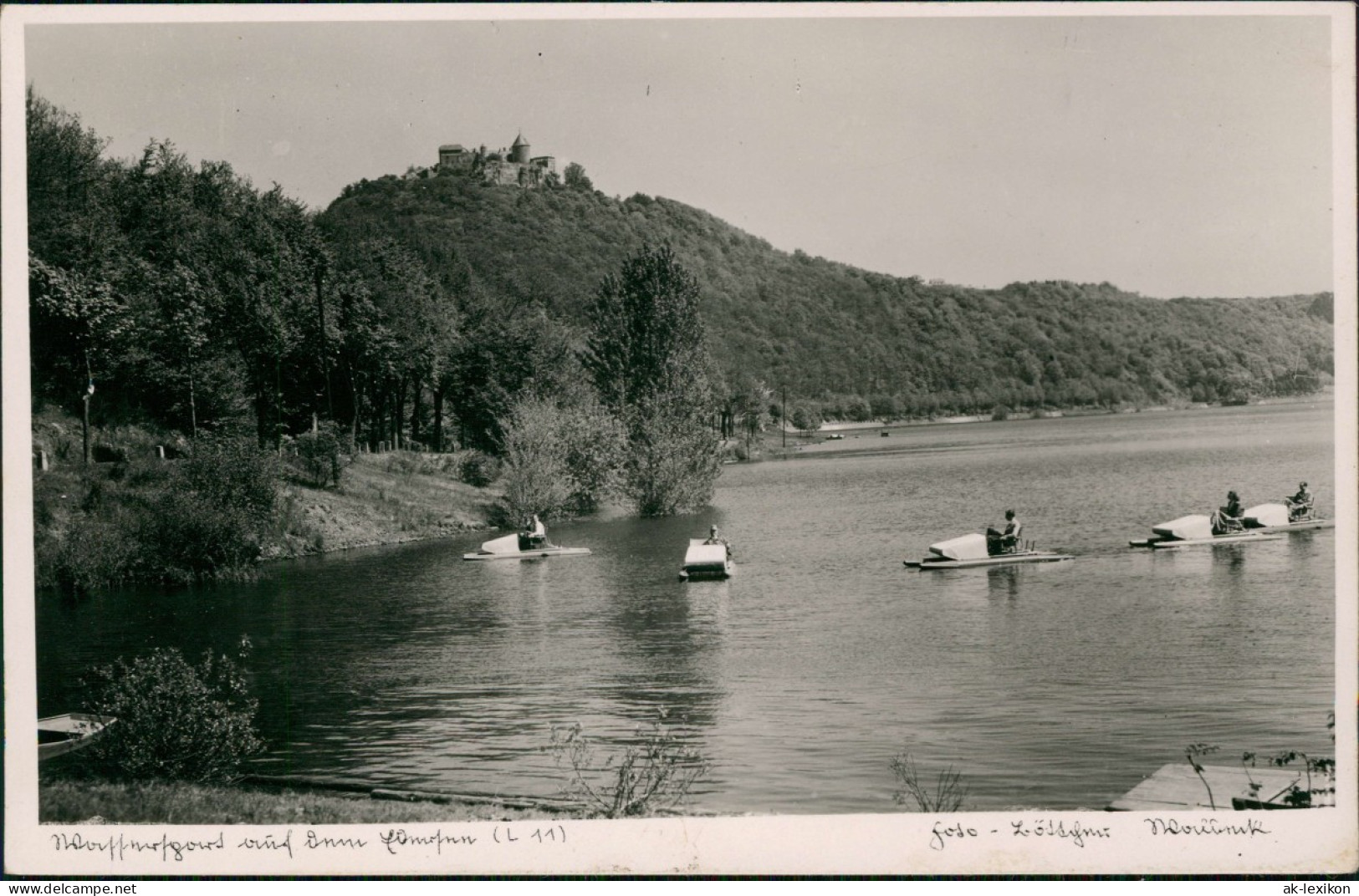 Waldeck (am Edersee) Wassersport Auf Dem Edersee - Trettboote 1954 - Waldeck