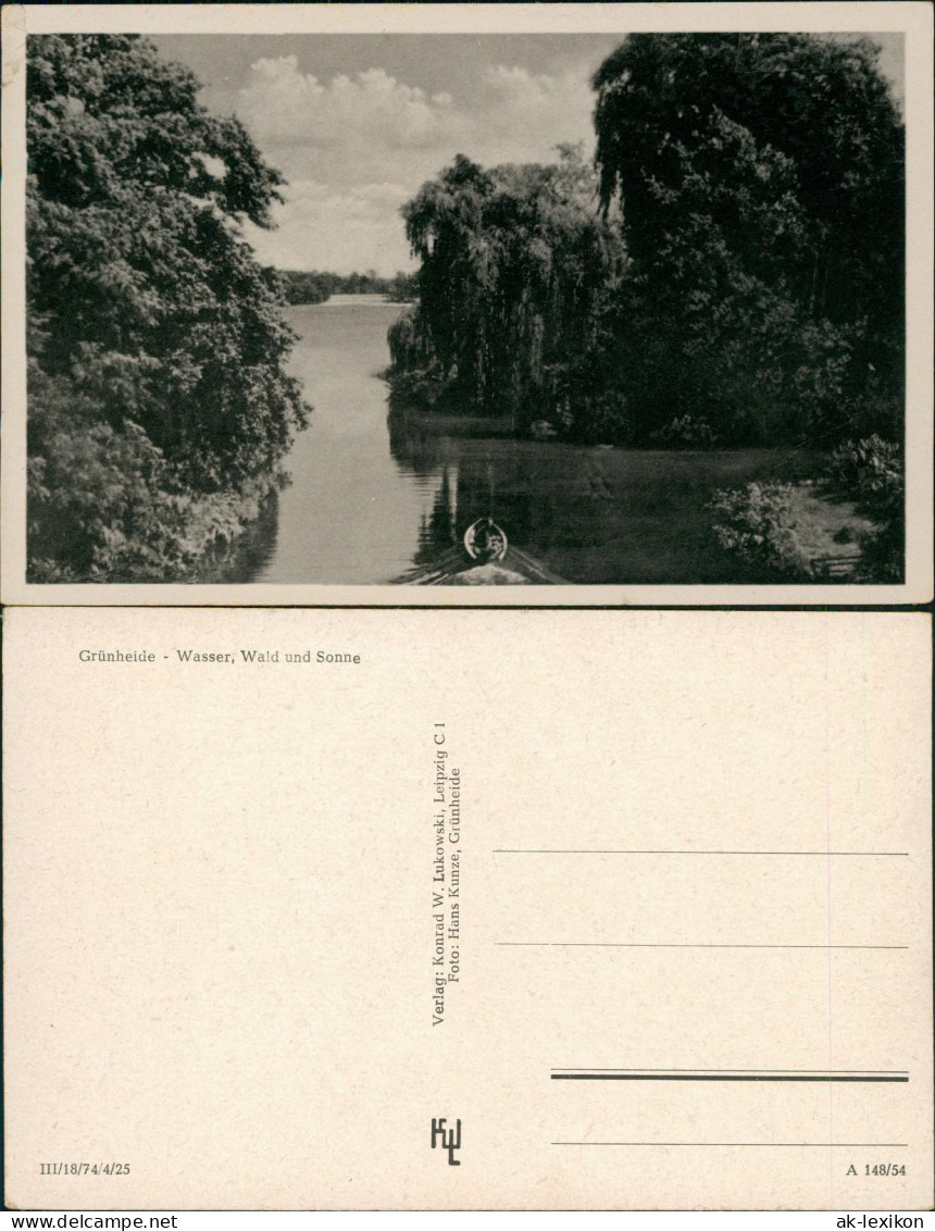Ansichtskarte Grünheide (Mark) Grünheide Wasser, Wald Und Sonne 1940 - Grünheide