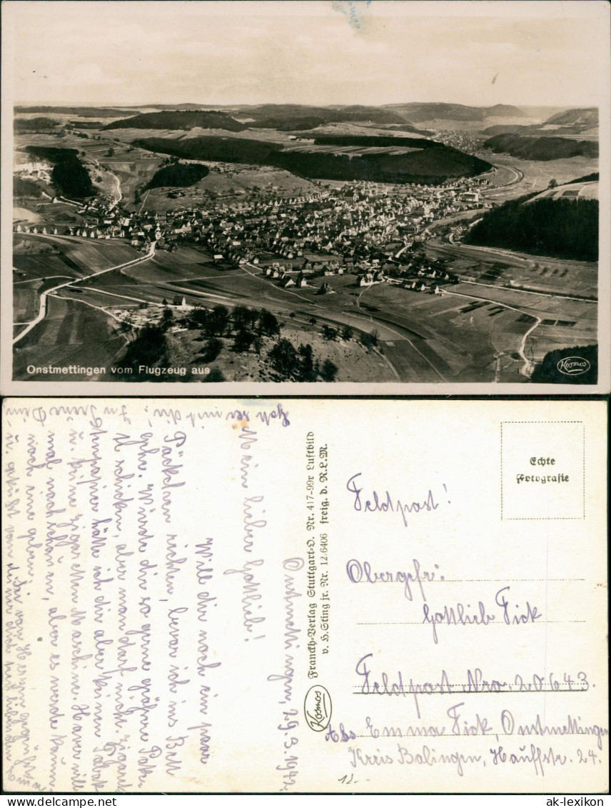 Ansichtskarte Onstmettingen-Albstadt Luftbild, Vom Flugzeug Aus 1932 - Albstadt