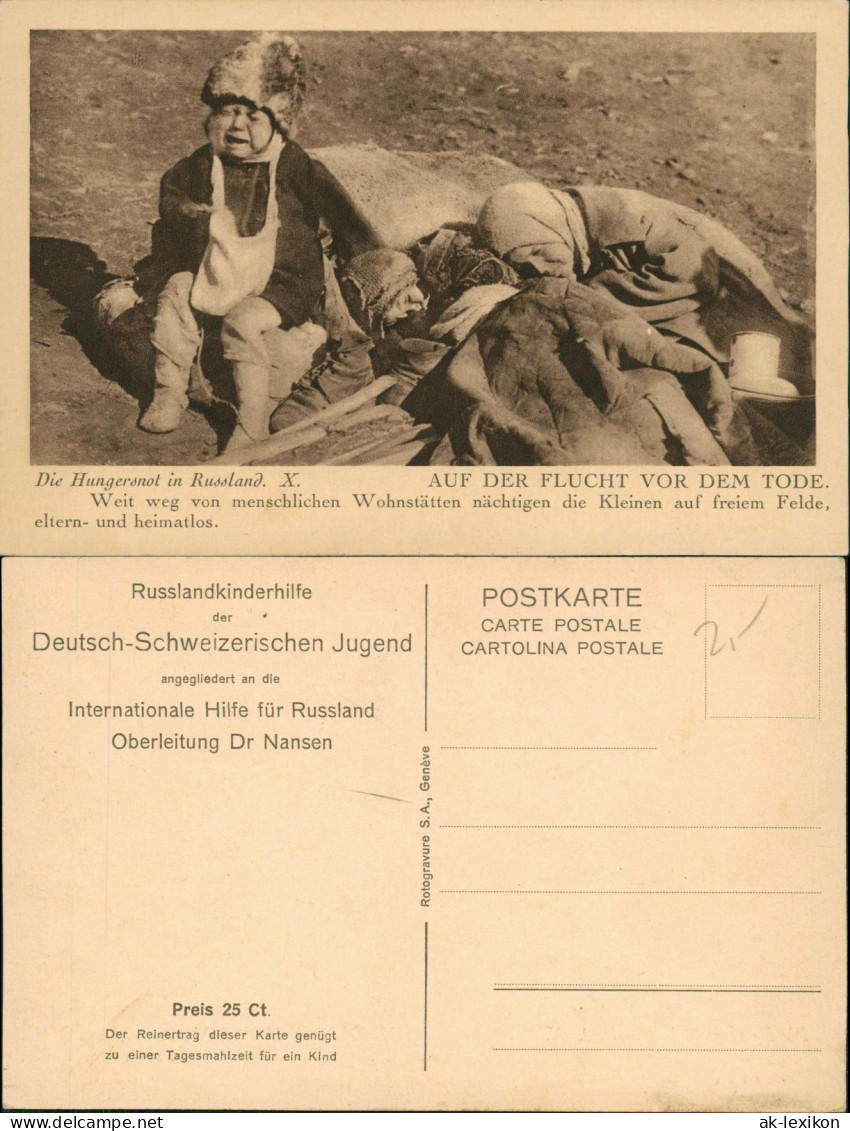 .Russland Die Hungersnot  X. Trachten / Typen (Rußland) Russische Typen 1931 - Russland