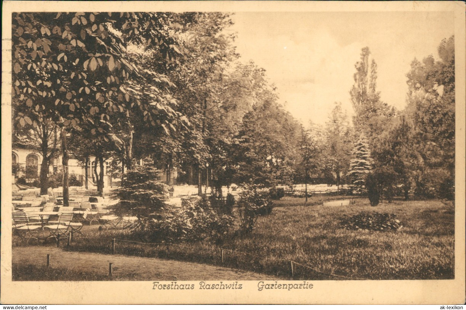 Ansichtskarte Markkleeberg Forsthaus Raschwitz 1927 - Markkleeberg