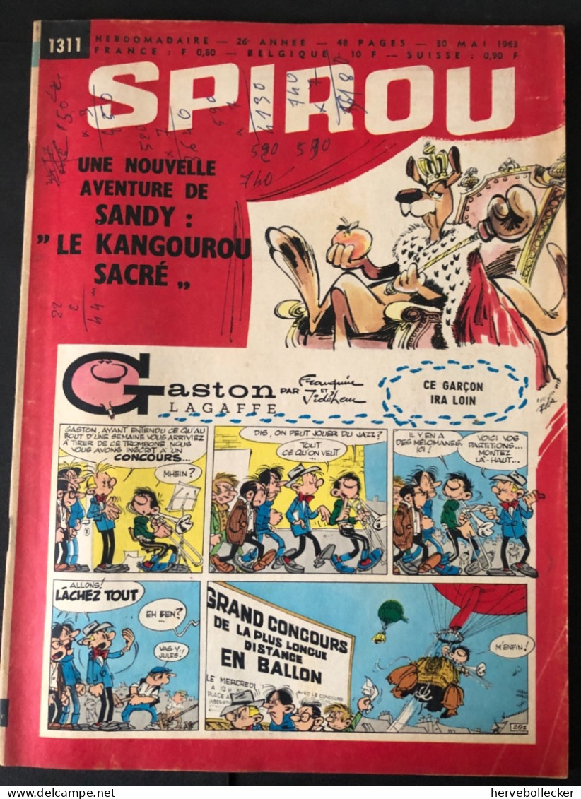 Spirou Hebdomadaire N° 1311 - 1963 - Spirou Magazine