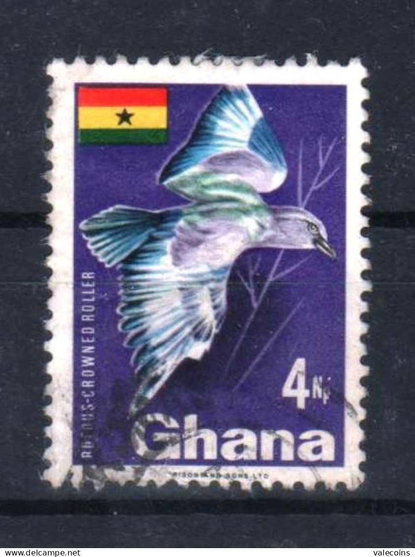 GHANA AFRICA - 1967 - Coracias Naevius - Used Stamp     MyRef:N - Ghana (1957-...)