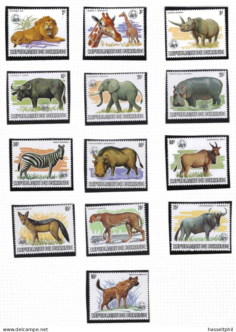 BURUNDI 892/04 Opdruk WWF  -  POSTFRIS - NEUF - Unused Stamps