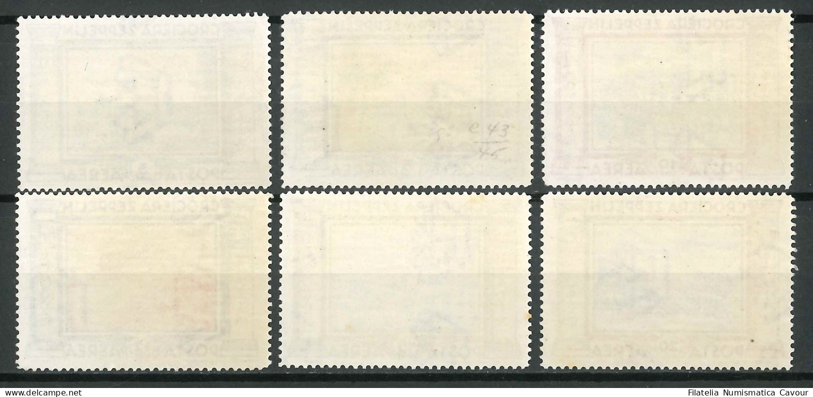 1933 - ** (Catalogo Sassone N.° PA 45/50) (36) - Posta Aerea