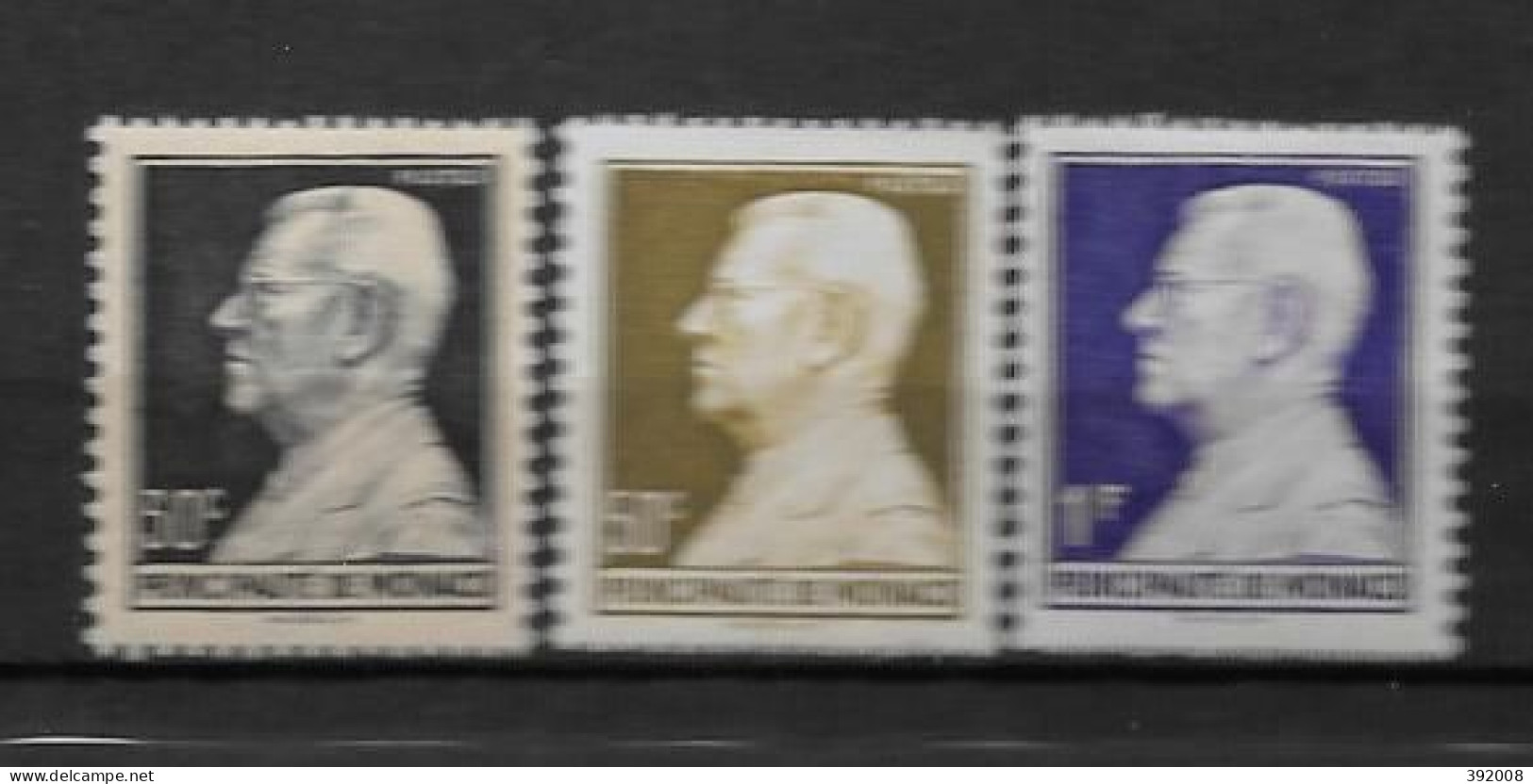 1948 - 302 à 302B **MNH  - Prince Louis II - Unused Stamps