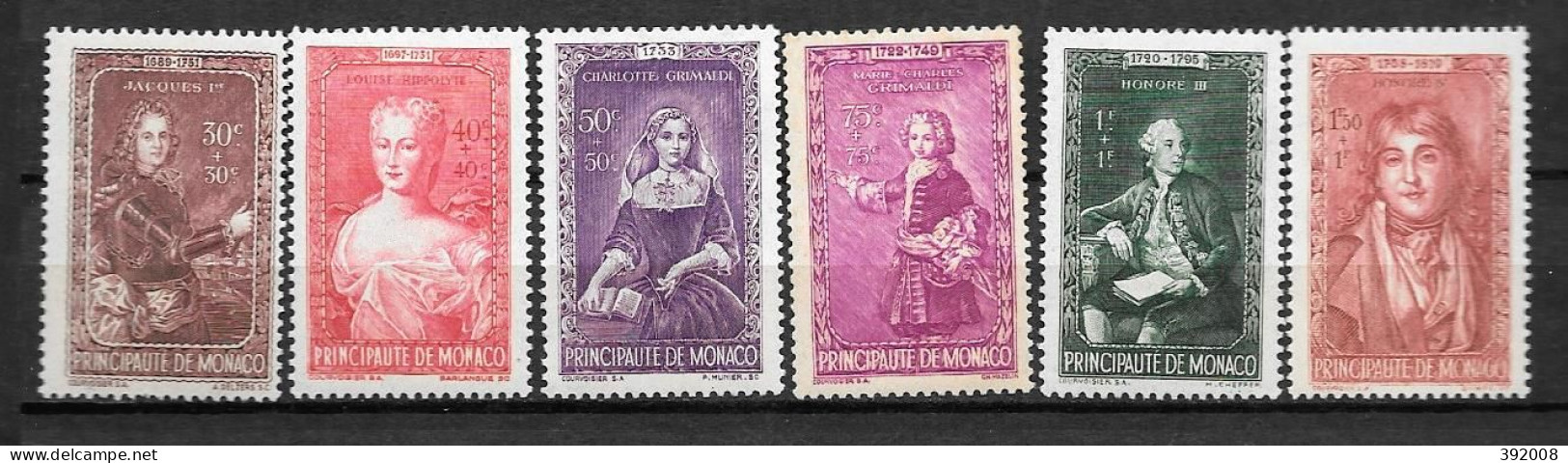 1942 - 238 à 243 *MH  - Princes Et Princesses - Unused Stamps