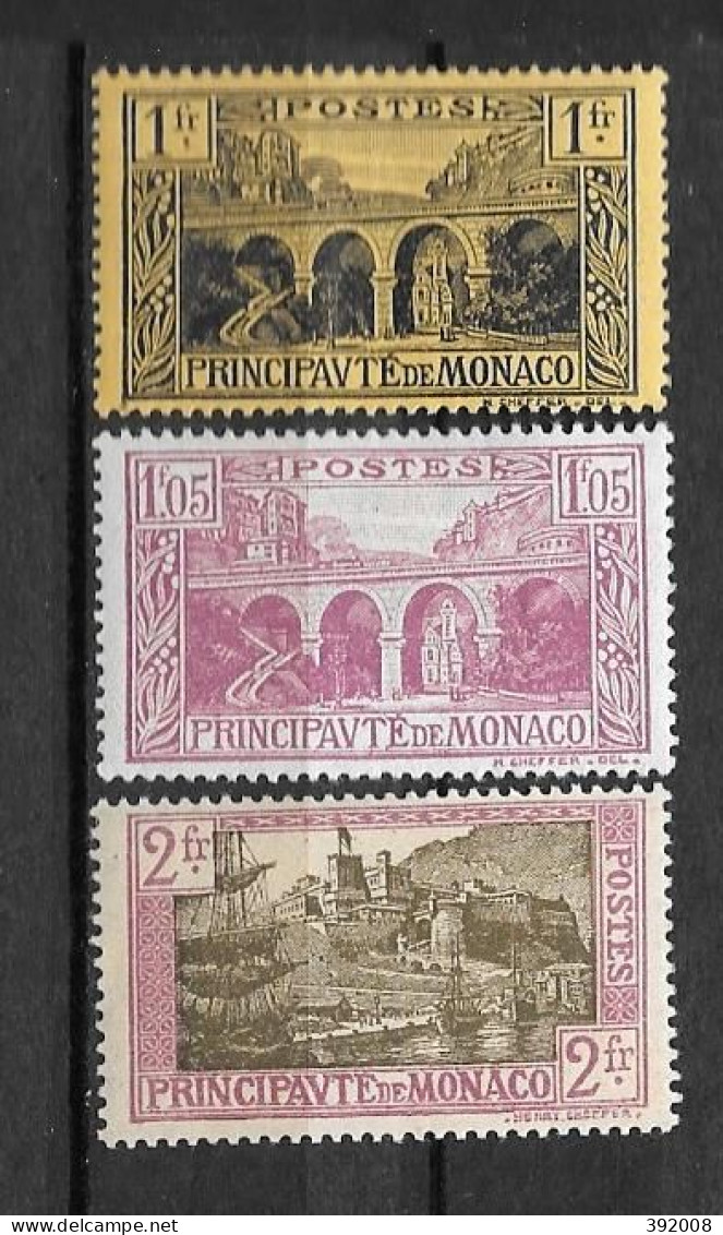 1924 - 95 à 96 + 100 *MH  - Monuments - Unused Stamps