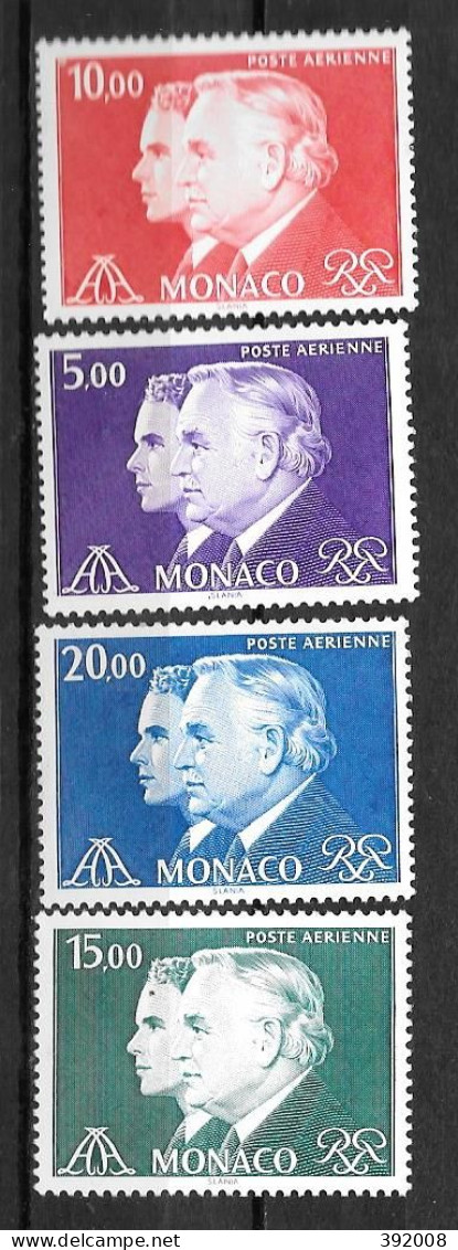 PA - 1982 - 100 à 103 **MNH - Princes Rainier III Et Albert II - Airmail