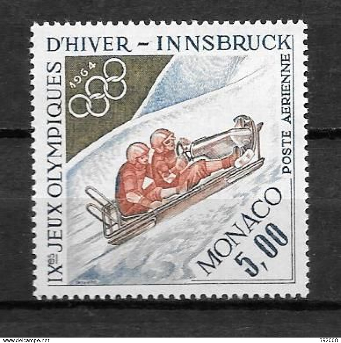 PA - 1964 - 83 *MH - Jeux Olympiques D'Innsbruck - Luftfahrt