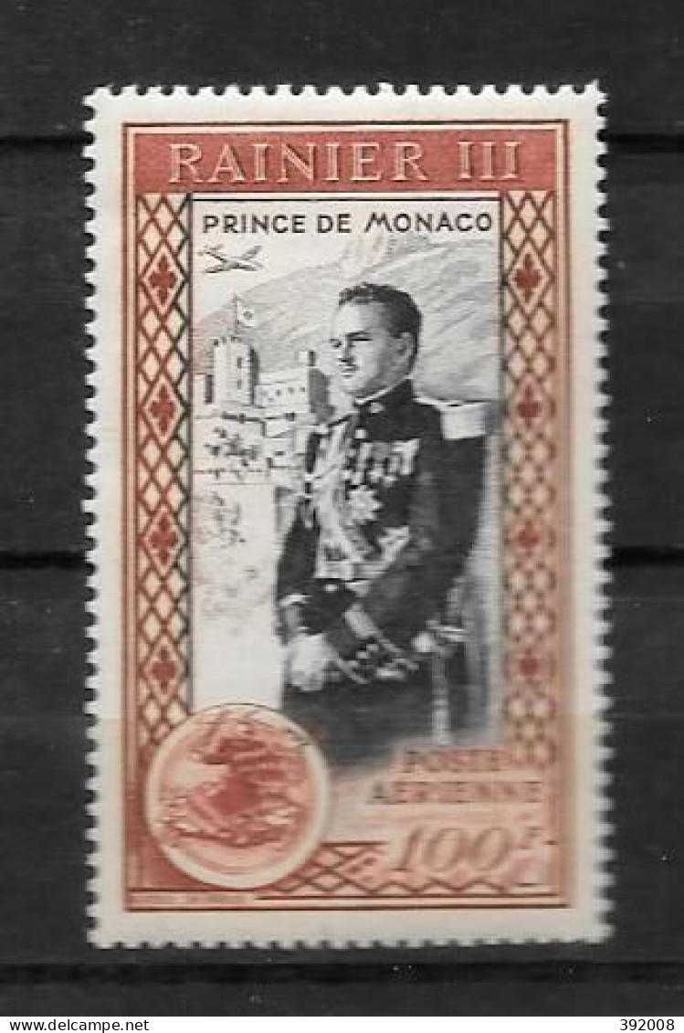 PA - 1950 - 50 *MH - Prince Rainier III - Poste Aérienne