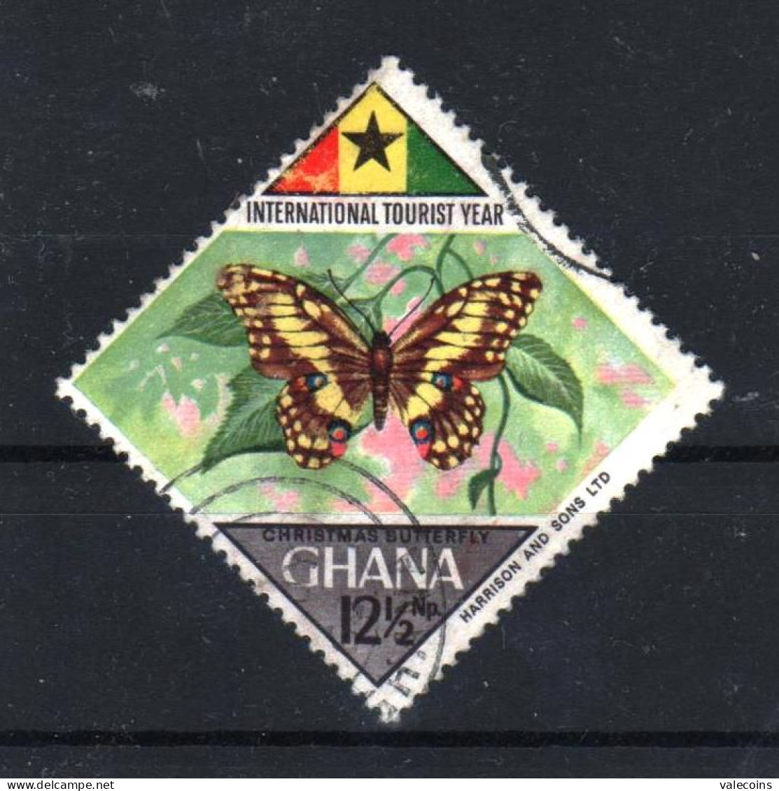 GHANA AFRICA - 1967 - Papilio Demodocus - Used Stamp     MyRef:N - Ghana (1957-...)