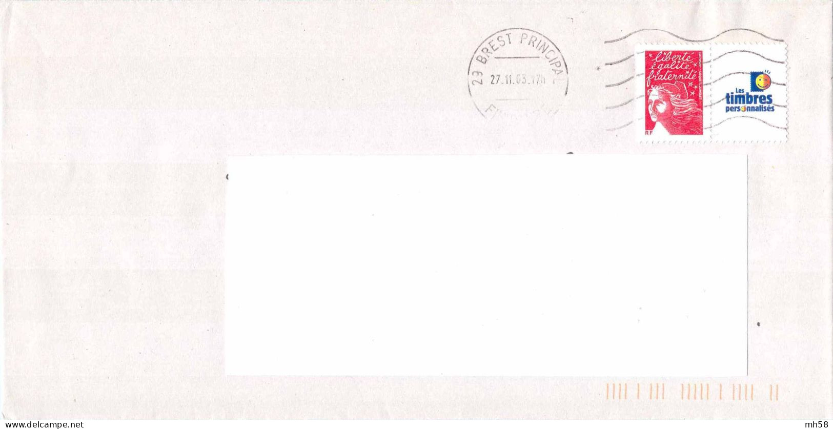 FRANCE - Vignette Les Timbres Personnalisés / Enveloppe 2003 - Personnalisé N° 3587A Ou 5 - TVP Luquet RF Rouge - Other & Unclassified