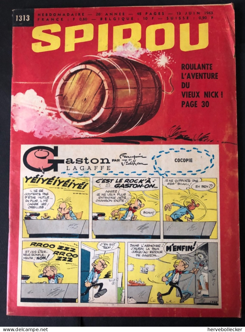 Spirou Hebdomadaire N° 1313 - 1963 - Spirou Magazine