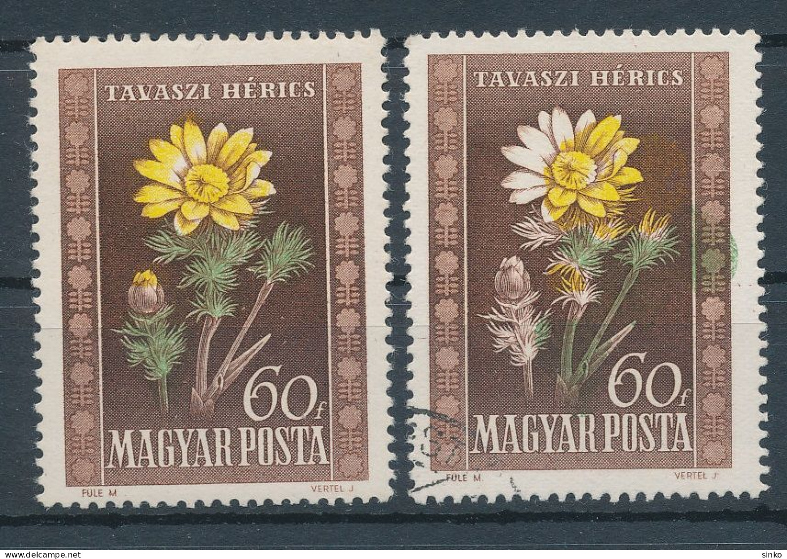 1950. Flower (I.) - Misprint - Varietà & Curiosità