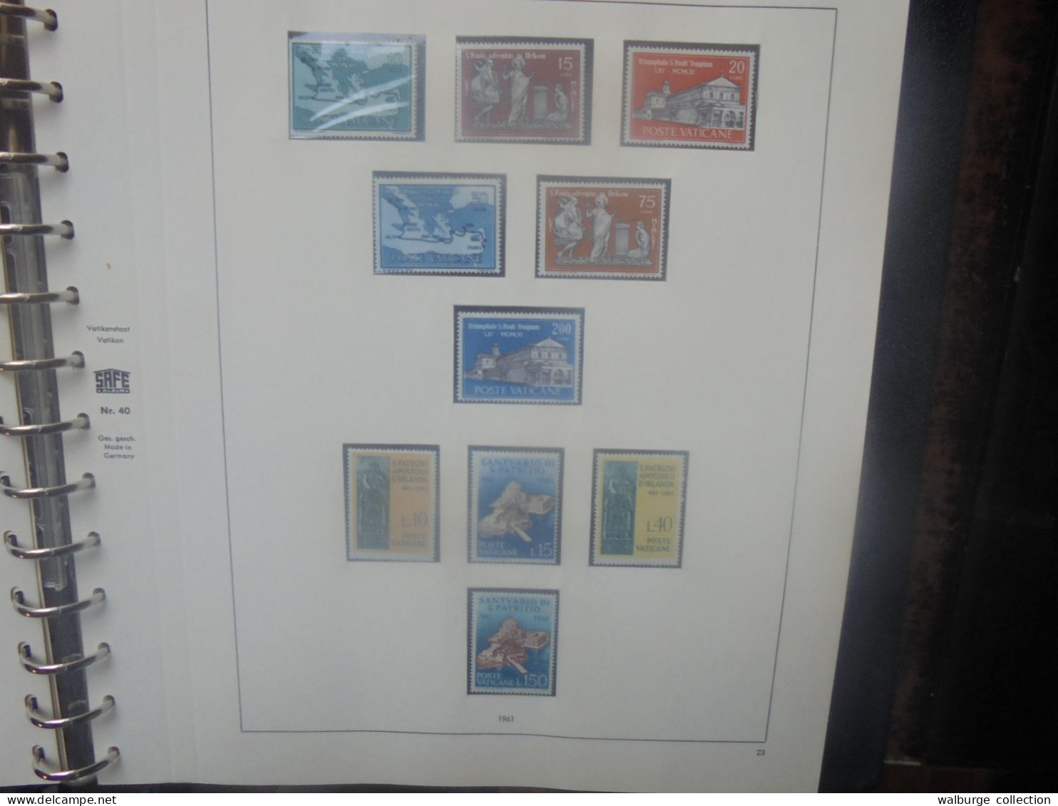 VATICAN 1961-1972 JOLIE COLLECTION NEUVE** Album "Safe" A SAISIR ! (4379) 1 KILO 650 - Collections