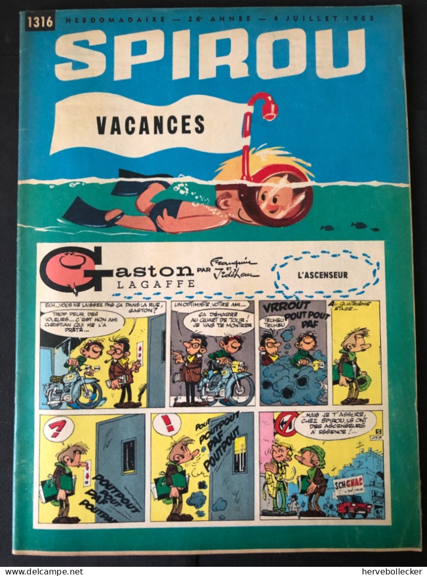 Spirou Hebdomadaire N° 1316 - 1963 - Spirou Magazine