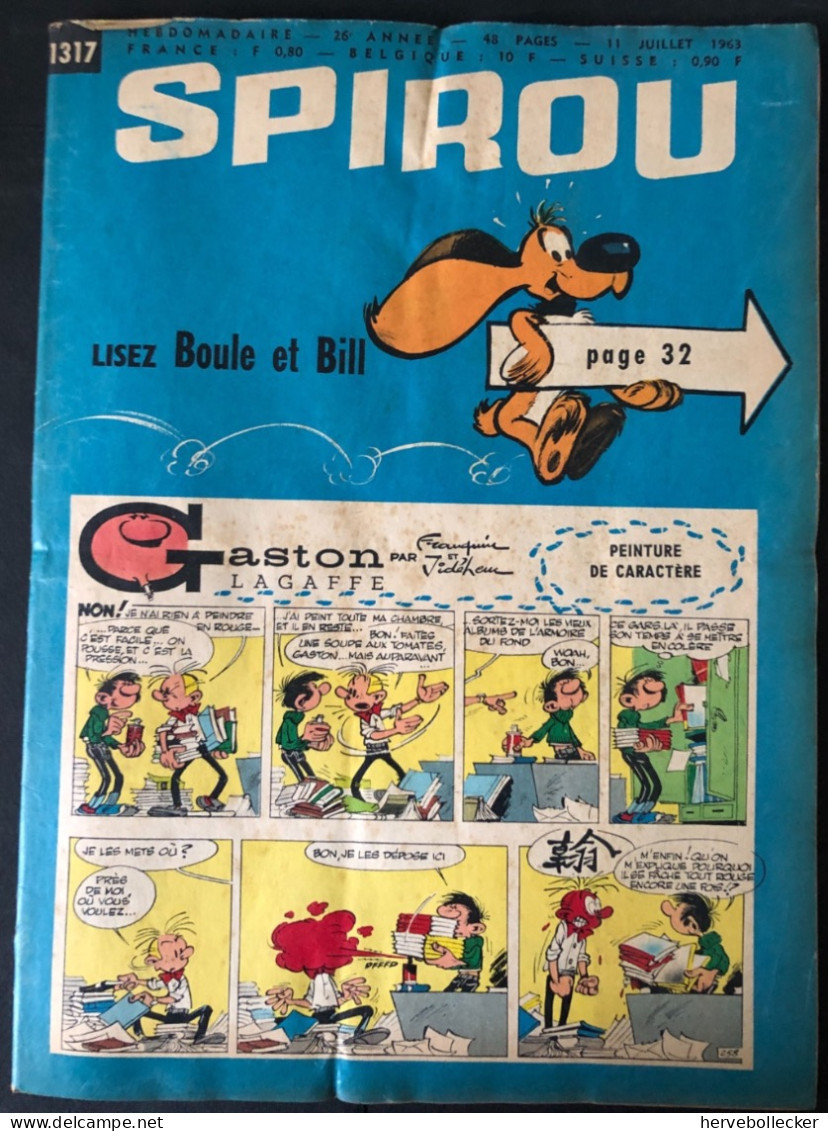 Spirou Hebdomadaire N° 1317 - 1963 - Spirou Magazine