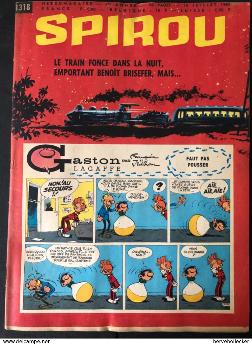 Spirou Hebdomadaire N° 1318 - 1963 - Spirou Magazine