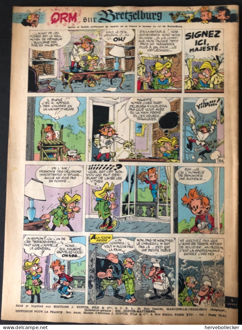 Spirou Hebdomadaire N° 1318 - 1963 - Spirou Magazine