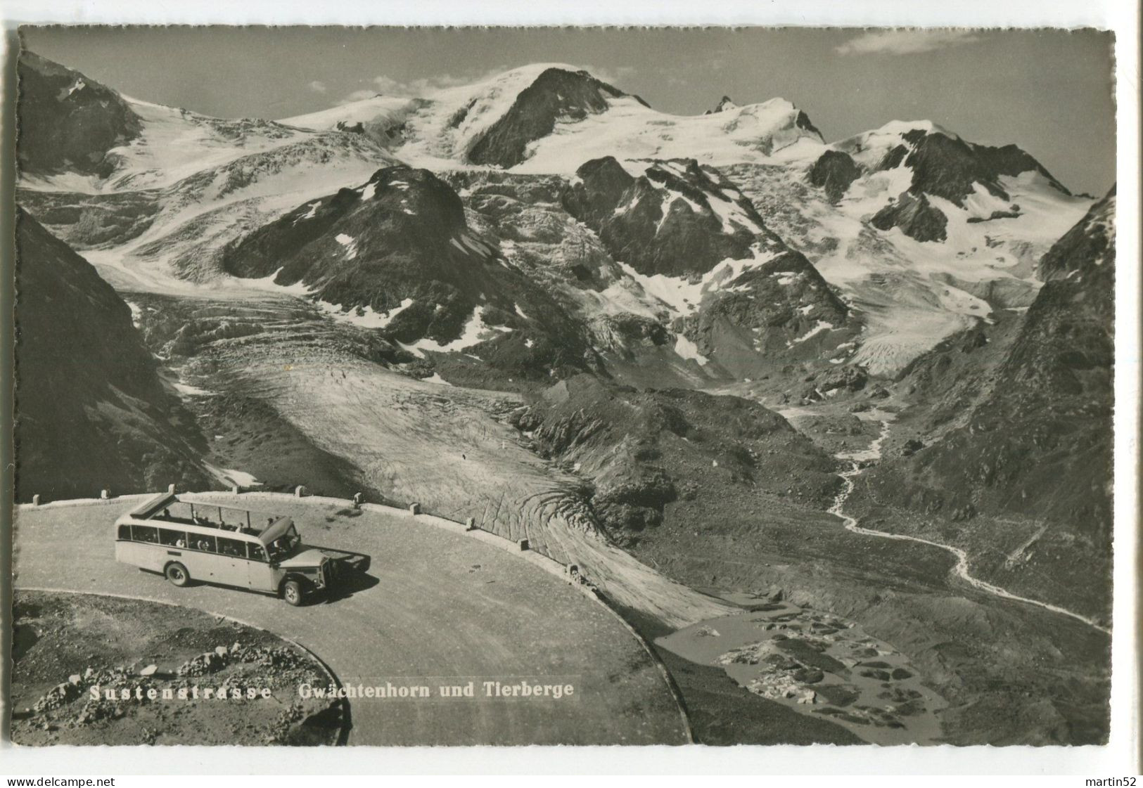 Schweiz Suisse: Sustenstrasse Gwächtenhorn Tierberge 11924 Photoglob-Wehrli Blanko-Karte (um 1920er-Jahre) Non Circulé - Buses & Coaches