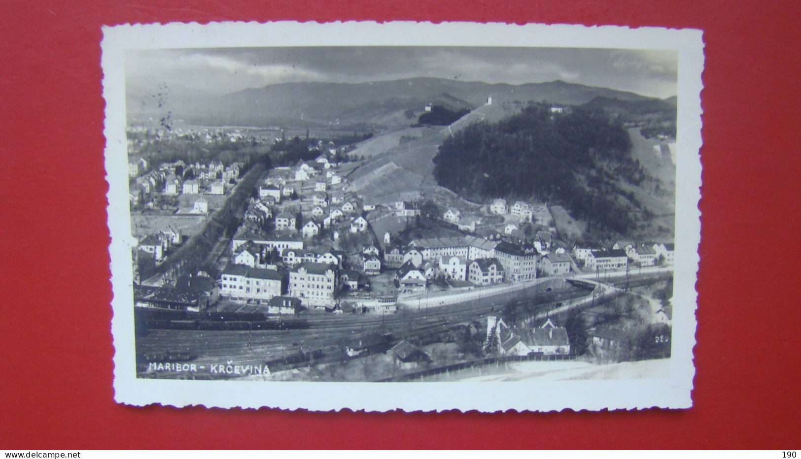 Maribor - Krcevina. Red Cros Stamp.Railway - Slovenia