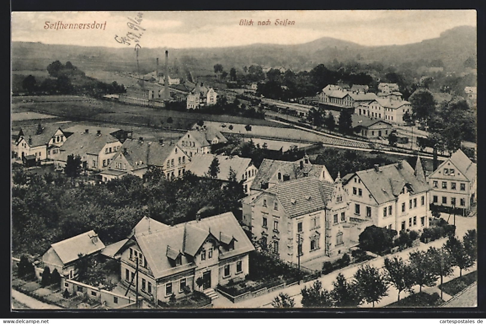 AK Seifhennersdorf, Strassenpartie Mit Blick Nach Seifen  - Seifhennersdorf