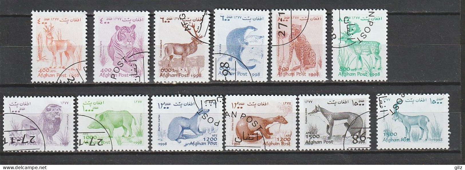 Afghanistan - 1998 - Animaux - Oblitérés Serie Compléte - Afganistán