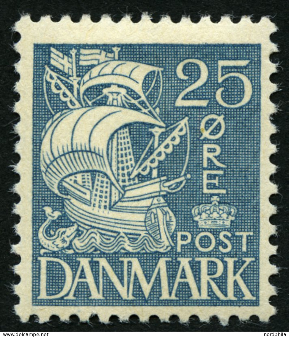 DÄNEMARK 204 *, 1933, 25 Ø Blau, Falzreste, Pracht - Gebruikt