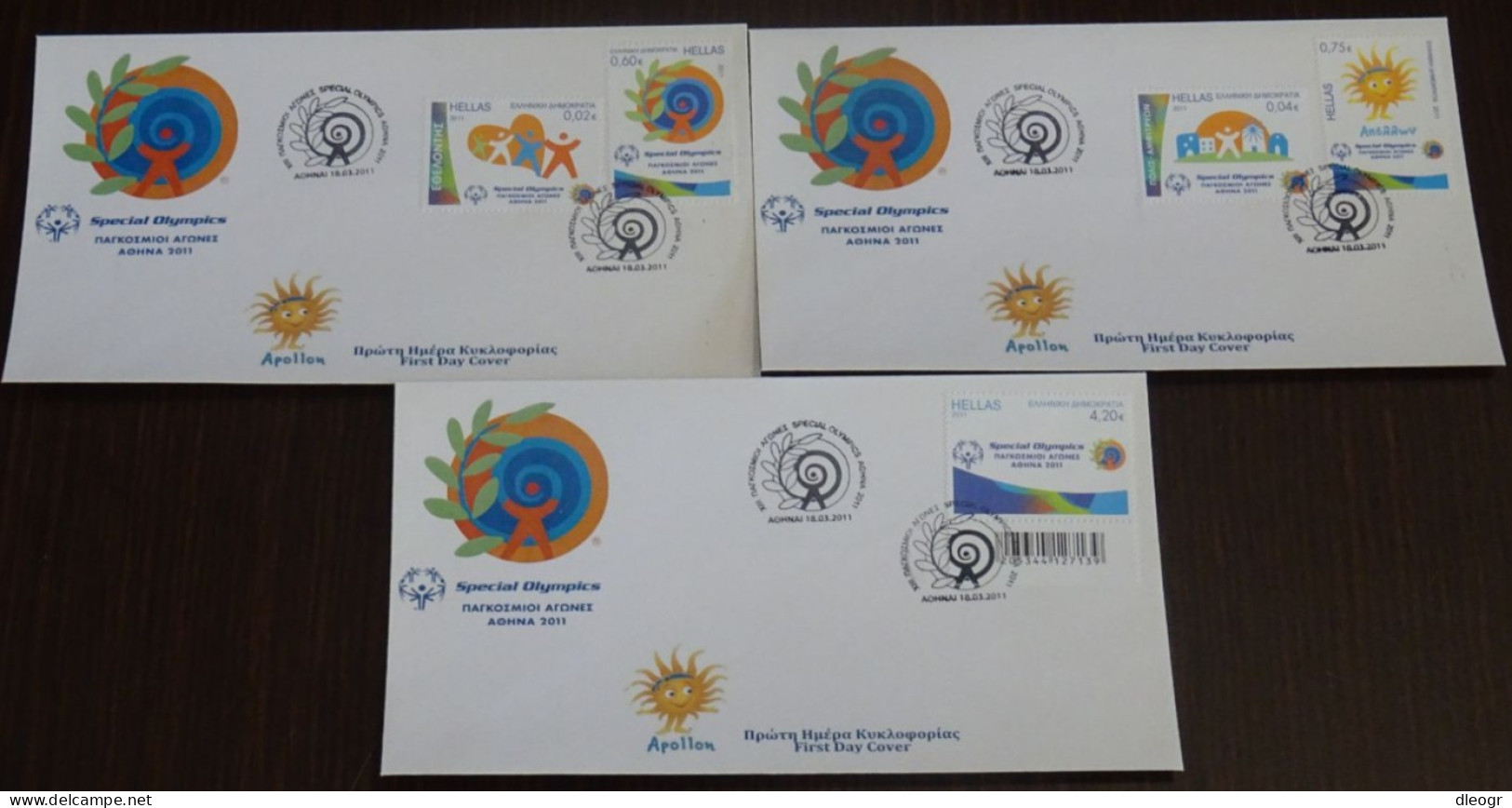 Greece 2011 Special Olympics Unofficial FDC - FDC