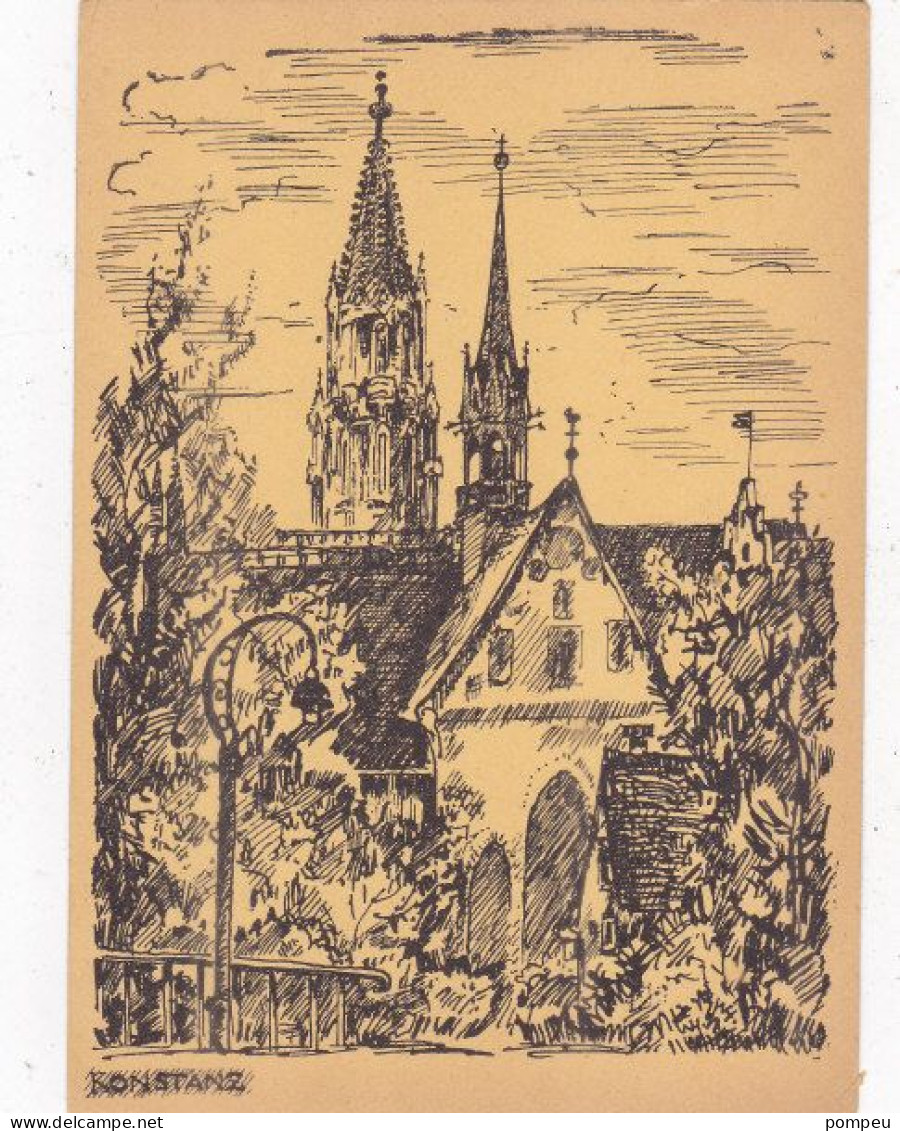 QT - KONSTANZ (Germany) - Illustration  (neuf) - Contemporain (à Partir De 1950)