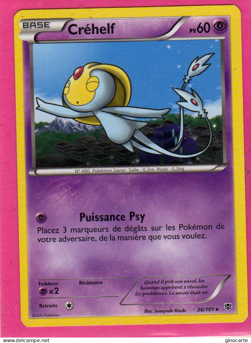 Carte Pokemon Francaise 2013 Noir Et Blanc Explosion Plasma 36/101 Crehelf 60pv Bon Etat - Black & White