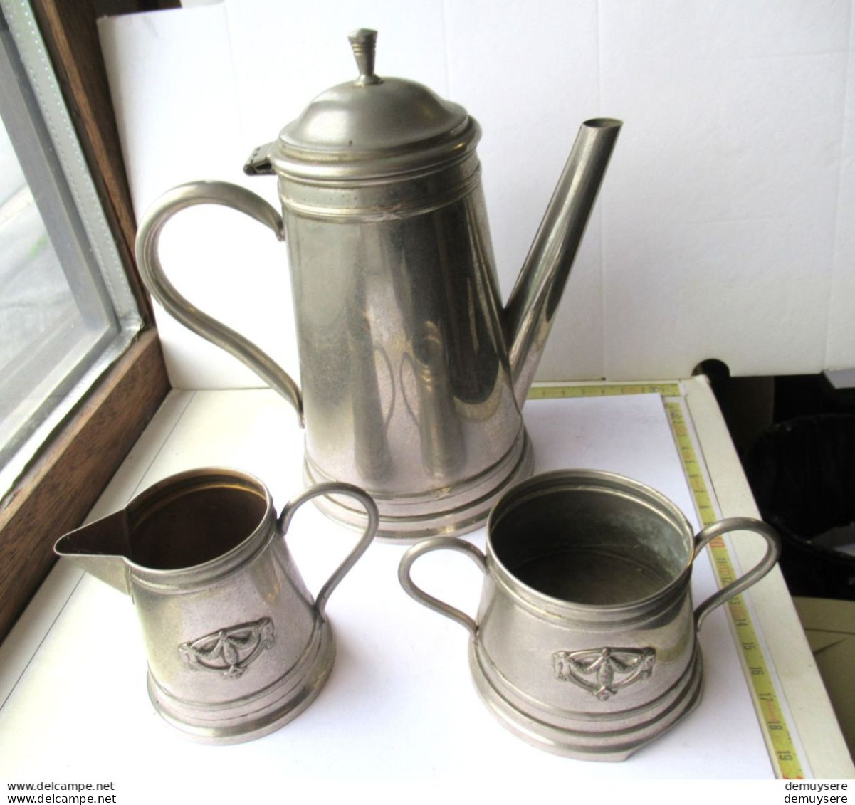 KAS -10-5-  - Koffiepot Met Melkpot En Suikerpot - Cafetière Avec Pot à Lait Et Sucrier - 420 Gram - Theepot